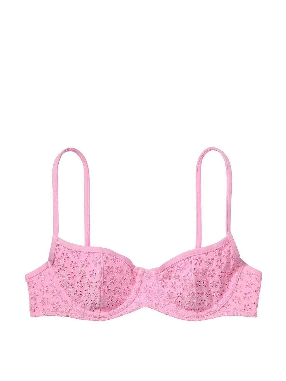 Frankies Bikinis/VS Pink Buttercup Golden Hour Eyelet Bikini Set, Women's Size L